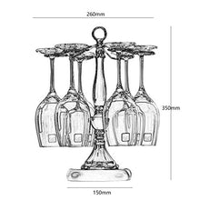 MHBGX Cremagliera da Vino, Pratico Bicchiere Di Bicchiere Di Vino in Legno Massello Appeso Sottosopra Goblet Rosso Vino Porta Tazza Di Vino Domestico Decorazione Del Vino Creativo Decorazione 260 X 1