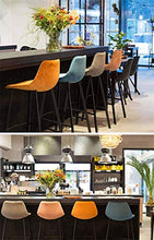 GYPPG Sgabello Moderno per Colazione/Pranzo, Sgabello Bar in Velluto di Ferro con Schienale e poggiapiedi, Adatto per Bar, ristoranti, caffè, Pub, Reception, casa
