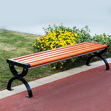 Panca Per Terrazza Da Giardino Per Esterni, Panchina Per Il Tempo Libero Anticorrosivo Da Esterno In Legno Massello, Panchina Antiruggine Con Struttura In Ghisa, Per Cortile / Terrazza / Prato