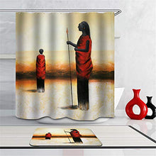 LIYAN Combinazione Bagno. Immagini Chiare E Colori Vivaci Rendono Il Tuo Bagno Pieno di Vita. Accessori da Bagno. Guerriero Aborigeno.