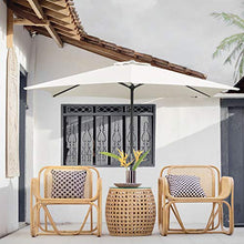 BMOT Ombrellone, Ø300cm Ombrellone da Giardino, Ombrellone UV UPF 40+, Ombrellone da Spiaggia Impermeabile, per Giardino, Balcone, Terrazza - Bianco Crema