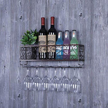 Portabottiglie a Parete Semplice e Creativo Portabottiglie da Parete Scaffali Galleggianti in Vetro Di Champagne Accessori per Bar Scaffalature, PZW, 2#
