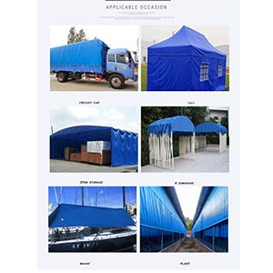 WEIJINGRIHUA Tarpata Impermeabile in PVC Tarpa Tenda da Tenda da Tenda Tela Rinforzata Resistente all'aperto, Blu, multilizzante, 350 g/m² (Color : Blue, Size : 2X4M)