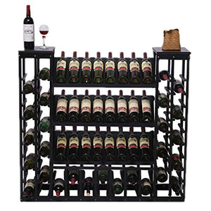 Porta Bottiglie da Vino Portabottiglie da Vino in Legno Massiccio Portabottiglie da Vino in Legno Minimalista Moderno Portavini (Color : C)