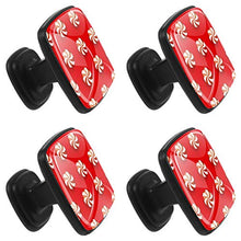 Caramelle di Natale Pomelli per Porta Set di 4 Pomelli per Mobili Manopole per Cassetti Cucina Armadio Vetro
