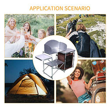 Tavolo Da Cottura Pieghevole, Stazione Di Cucina Portatile All'aperto Cucina in Alluminio Camping Con Organizzatore Di Stoccaggio, Tavolo Da Cucina Regolabile Per Barbecue, Picnic, Attività All'aperto