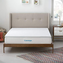 Linenspa 5cm Topper per materasso con memory foam gel rinfrescante e copertura lavabile, Piazze francese, 140 x 200 cm