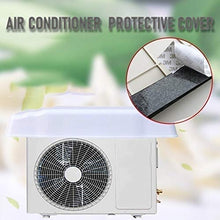 LSXIAO PVC Attrezzature Copertina, Tipo Diviso Condizionatore Copertura della Pompa di Calore, Impermeabile Parasole Include 2 Fili per Condensatore da Esterno, Compressore