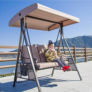 SWEET Panchina per Esterni, Amaca da Giardino, sedie da Giardino, sedute per Esterni Panchina per Esterni Resistente con Copertura in Metallo, Struttura in Metallo, per Esterno, terrazza