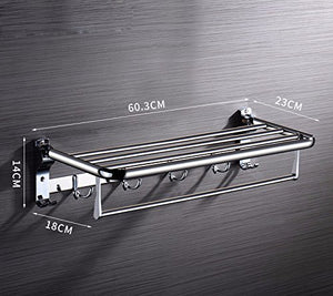 MBYW - Portasciugamani moderno e minimalista, portasciugamani da bagno, porta asciugamani in acciaio inox, porta asciugamani pieghevole, adatto per bagno, camera da letto, cucina