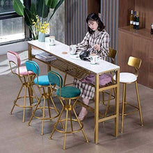 LWW Sedie, sgabelli Facile da assemblare, Diamante ha cucito tessuto Bar sedia moderna, Ottone Effetto Gamba, cucina, sgabello