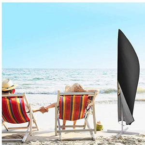 DierCosy Protezione Parasole Copertura Grande Ombrello Semicabina UV-Anti Antivento per sbalzo Parasol