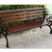 household products Panca da Giardino Terrazza, Panchina per Il Tempo Libero con Schienale, Struttura in Metallo Panchina Portico Mobili, Molto Adatto per Ponte/Portico/Balcone/Cortile E Giardino