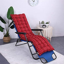 eewopjkj Cuscino per Lettino da Sole Supporto per Schienale Alto Addensare Cuscino per Sedia Relax Extra-Large Cuscino reclinabile Cuscini per Sedia a Dondolo Cuscini da Giardino-Rosso-a 48x155cm
