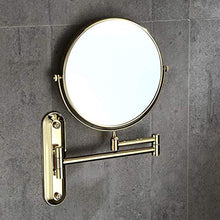 L&B-MR - Specchio da parete per lavabo da 3 x 20 cm, doppio lato rotondo con braccio di estensione da 360 cm e rotazione libera, facile da installare