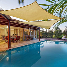 Zhao, tenda parasole per balcone, terrazza, giardino, campeggio, protezione UV, in poliestere PES, colore grigio, 4 x 4 m (colore: grigio, dimensioni: 2,5 x 6 m)