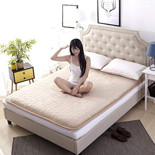 BEIGOO Tradizionale Futon Materasso,Giapponese Pieghevole Materasso Tatami Lavabile Morbida Alleviare Pressione per Residenze Studentesche Materasso-D-150x190cm(59x75inch)