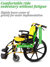 Sedie A Rotelle Semoventi, Trasporto di Transito Portatile Lega di Alluminio, Scooter Portatile Leggero Pieghevole Design Ergonomico con Freno A Pedale Pneumatico Gonfiabile Disabili/Trasporto Anzi