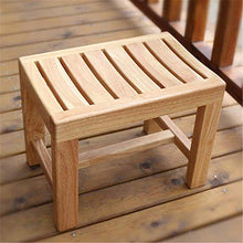 Sgabello per Doccia Sgabello per Bagno in Legno massello Antiscivolo Comodo Sgabello per Doccia Sedia per riporre e rifinire Il Bagno per Interni ed Esterni, Rovere Medio