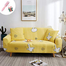 Copridivano Elasticizzato Moderno 2 posti, Morbuy Fodera Copridivani Universale per Divano con Corda Fissa, Sofa Protettore Copertura Divano Antiscivolo (2 posti,Giallo)