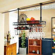 Nfudishpu Portabottiglie, Materiale in Ferro battuto Portabottiglie in Vetro Appeso Portabottiglie Appeso Creativo Bar in Vetro Alto Cucina Cucina Decorazione Domestica l'archiviazione Domestica