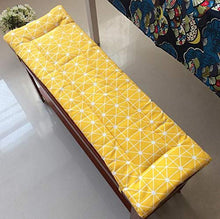 Lovemorebuy - Cuscino per panca lunga con lacci di fissaggio, cuscino per panca da giardino, 2 o 3 posti, materasso di ricambio per interni ed esterni, lavabile (87 x 28 x 4 cm, D)