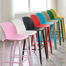 ZHJING Seggiola da Bar Sgabelli da Bar Sgabelli da Bar Sgabelli Alti Sgabelli da Bar da Cucina Sgabello Alto da Bar A Quattro Gambe (Color : Pink)