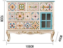 Armadietto laterale con accento da cucina, cassettiera, cassettiera, credenza vintage