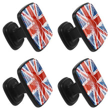 bandiera britannica 4 PCS Pomelli per Porta, Pomolo per Mobile, Pomelli per Mobili con Viti, Maniglia per Armadietto, Pomelli per Porta, Pomelli per Cassetti per Porta, Armadio, Cassetto e Credenza