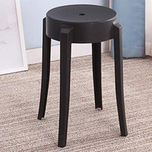 MKXF Sgabello di Plastica Sgabello Casa Dining Chair Addensare Colorato Sedia di Svago Sgabello Bagno Waiting Chair Scarpe Modifica Sgabello Piccolo Sgabello Alto Sgabello Rotondo Sgabello,C