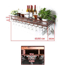 KITER Portabottiglie per Vino Portabicchieri a Muro per Vino Rosso Portabicchieri a Muro per Cucina per la casa (Dimensione : Black)