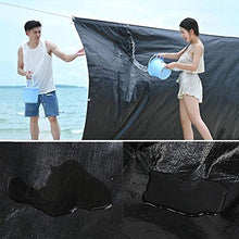 YCSD Nero Telone Impermeabile in Polietilene, Protezione Solare Ombrellone E Calore, Adatto per Tenda da Campeggio All'aperto(Size:8x8m)