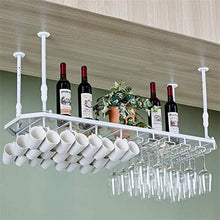 Dongyd Ottagonale Wine Rack Parete Di Vetro Del Pannello Del Soffitto Holder Semplice Moderna Di Vetro Della Cremagliera Del Vino Capovolto Calice Di Vino Hanging Holder Mug Rack