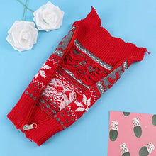 Amosfun Coperchio Bottiglia di Natale con Cerniera Coperchio Bottiglia di Vino per Maglieria Borsa per Bottiglia di Natale Ornamento da tavola per Feste (Modello 2)