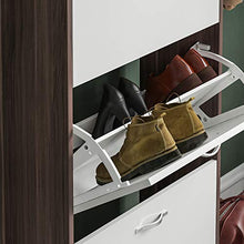 Vida Designs ‎ B01MCSS6A1.FR.VC Armadio, Legno, Noce e Bianco, H 118 x W 60 x D 24