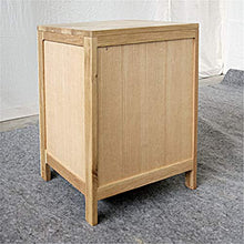 Feixunfan Comodino Bianchi Armadietti in Legno di Quercia Europea Comodino Comodino in Legno Moderno Camera da Letto Comodino (Color : Wood Color)
