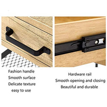 FEANG Tavolo da Comodino in Legno Tavolo da Comodino da Tavolo Comodino con cassetti e ripiano di stoccaggio, mobili Multiuso per Camera da Letto