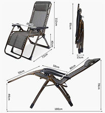 Lettino prendisole Zero Gravity, Lettino prendisole reclinabile in metallo, Lettino prendisole pieghevole, 178 × 78 × 44 cm, 200 kg max. Carico statico, resistente alla ruggine, con tessuto sintetico