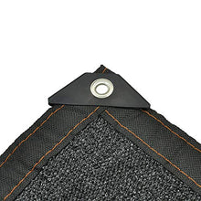 Bordo in Tessuto Nero con Occhielli, Tessuto all'85% per Copertura per Tetto. Tetto per Serra (Dimensioni : 4x5m)