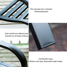 Stool child Panche da Giardino in Ferro battuto, mobili da Giardino panche in Metallo sedie da Giardino, 2-3 posti nel Parco Comoda Panca dello Schienale, Adatto per terrazza/corridoio/maniero