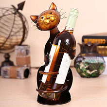 ASDFGHJKL Cat A Forma di Vino Holde Rack, Scaffale Scultura in Metallo Pratico Decorazione della Casa Mestieri