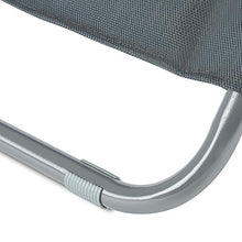 Blumfeldt Vitello Noble Grey - Lettino Sdraio Prendisole, Giardino o Spiaggia (140 x 72 x 104 CM, Reclinabile, Morbida Imbottitura, Telaio in Tubo di Acciaio), Grigio