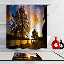 LIYAN Combinazione Bagno. Immagini Chiare E Colori Vivaci Rendono Il Tuo Bagno Pieno di Vita. Accessori da Bagno. Il Parco al Mattino.