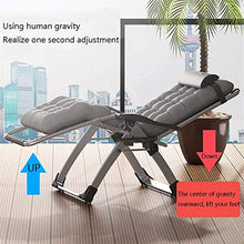 HaoLi Sedie da Giardino, Sdraio Lounge Chaise Oversize Zero Gravity Chair, Pieghevole Giardino Patio Spiaggia con Cuscino in Rattan, capacità di carico di 440 libbre, Lettino Prendisole