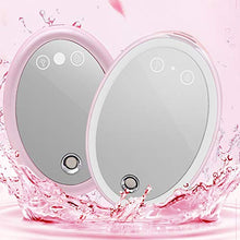 Kaper Go Nuova Luce di Riempimento A LED Spray Freddo Nano Spray Umidificazione Ricarica Tesoro Specchio Touch Specchio Specchio Bellezza Specchio Ricarica USB Rosa