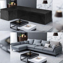 Fodere per mobili da giardino 215x215x87cm, Copridivano per patio a forma di L, Copridivano da esterno impermeabile, Anti-vento, antipolvere per pioggia e neve, Anti-sbiadimento, Copertura per mo