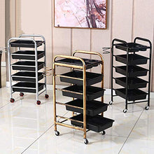 Carrello Portavivande - Carrello Portautensili Spa Multifunzione A 5 Strati, Portaoggetti Mobile, Vassoio Estraibile, con Porta Asciugacapelli