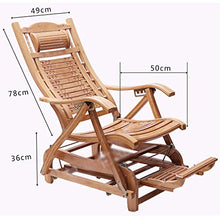 FUFU Sedie a Sdraio Sedia reclinabile, Sedia a Dondolo Pieghevole, Casa, Poltroncina, Balcone, Pausa Pranzo, Sedia Nap, Legno massello, Uomo Anziano, Cool Chair 88 * 62 * 36cm Pieghevoli