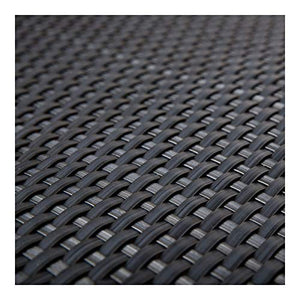 Haga® Rattan PE frangivista per balcone Antracite 0,9 m Br.Vendita al metro.