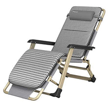 SHUAIIJUAN Sedia per il tempo libero domestico Pieghevole Sdraio da giardino Sdraio Sedie reclinabili con cuscino Outdoor pieghevole Prato sedie a sdraio for il campeggio, spiaggia, Patio, Piscina - G